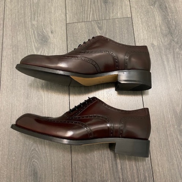 Brioni Brown Leather Wingtip Oxford Shoes Size 11 NWT - Picture 6 of 13